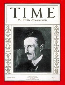 Nikola Tesla on the cover of Times in the occasion of his 75th birthdayNikola Tesla on the cover of Times in the occasion of his 75th birthday