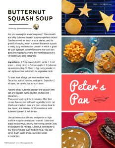 Peter’s Pan: Butternut Squash Soup