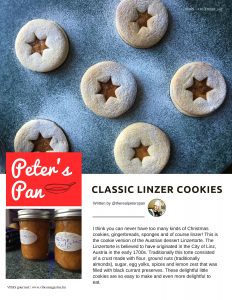 Peter's Pan: Classic linzer cookies - December 2017 VIBES