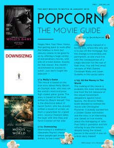 Popcorn - The Movie Guide Vibes January 2018